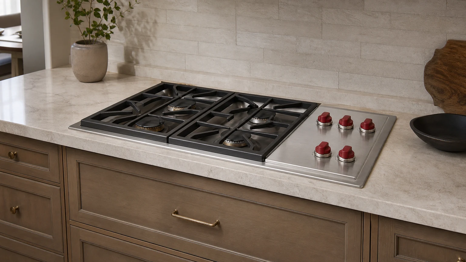 Built-in cooktop diagnostic visit in the service area
